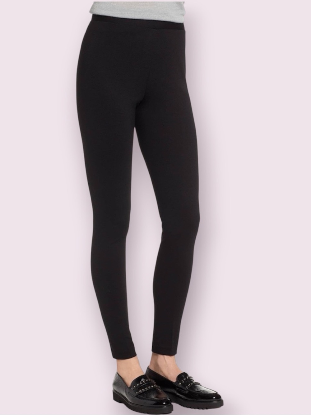 Vince Camuto Seamed Back Ponte Leggings in Black